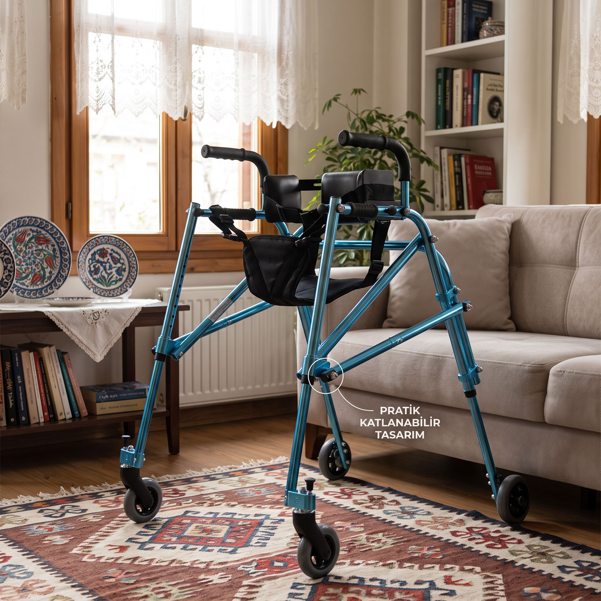 Büyük beden kullanıcılar için uygun ters walker modeli